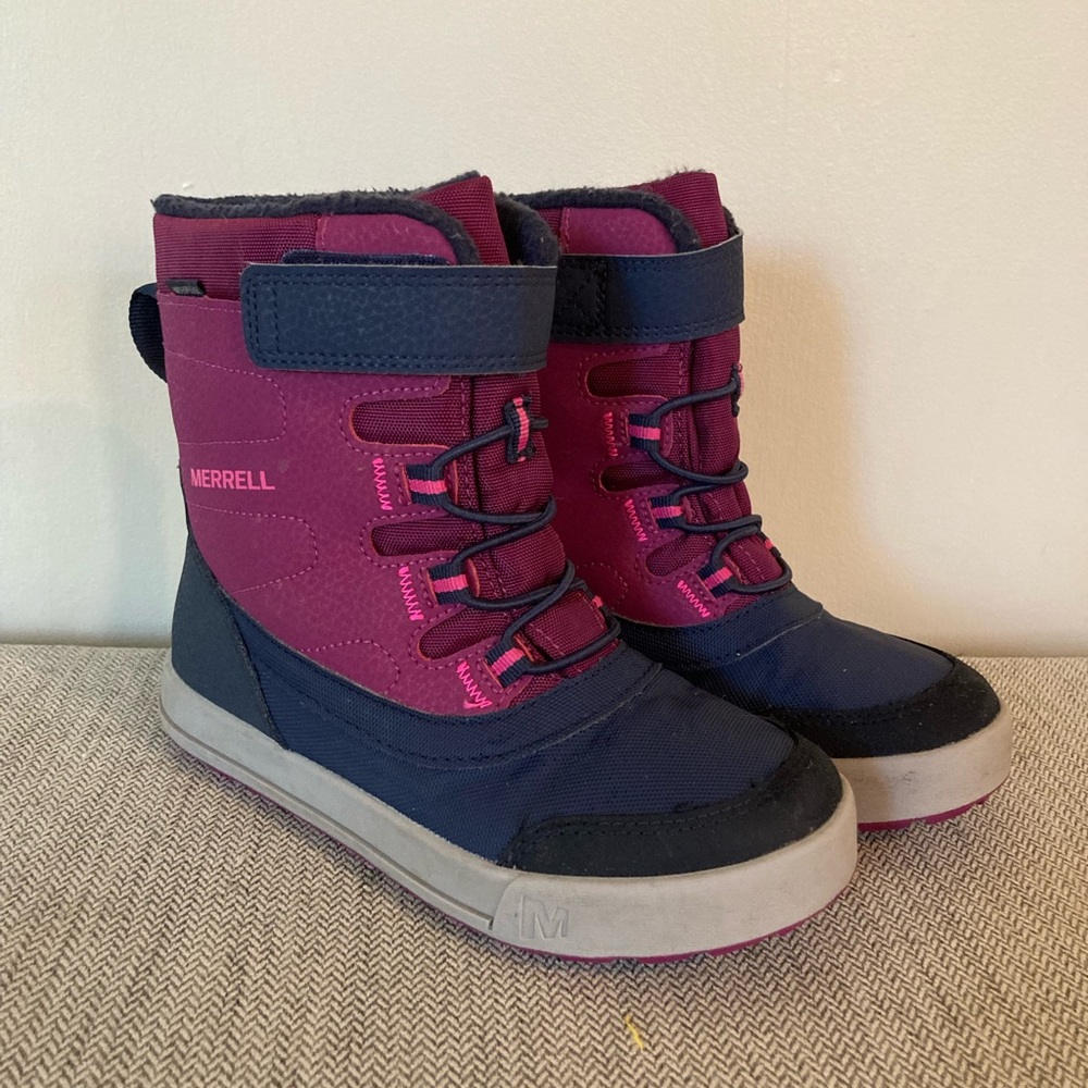 Girls Merrell Snow Storm Waterproof Boots size 13